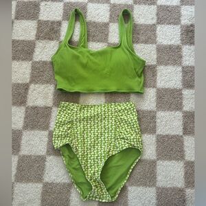 high rise aeria bikini set💚